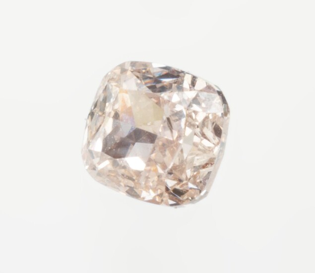 Diamant rose naturel de 0,54 ct. taille coussin...