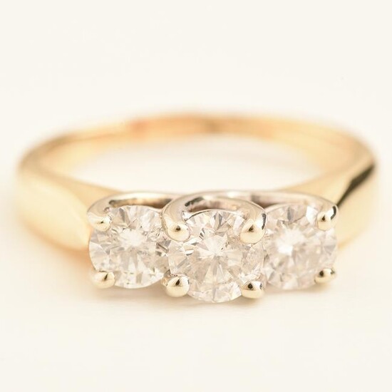 Diamond, 14k Gold Ring.
