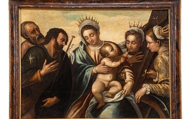 Dipinto, Madonna con il Bambino, Pittore veneto della fine del XVII secolo