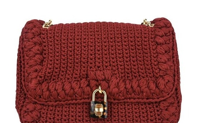Dolce&Gabbana Bag Jewel Toned Lush Crochet Snakeskin