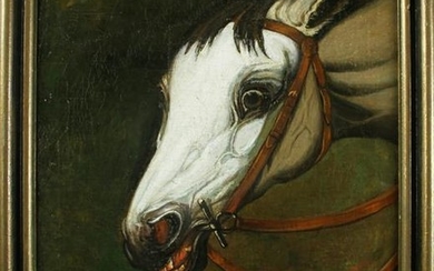 Edmund Osthaus, Horse and Dog, Oil on Canvas