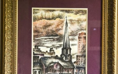 Elizabeth Adams Hurwitz 28th St Church Engraving