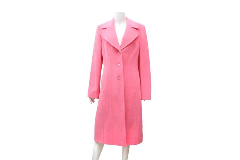 Escada Bubblegum Pink Wool Coat - Size 38