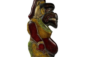 FIGURAL BALINESE COCKFIGHTING SPUR CASE