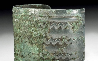 Fine Viking Bronze Bracelet, Bovine Creatures