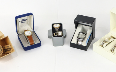 Five new boxed watches including a men's Tissot and an...