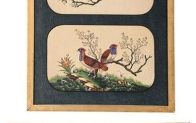 Four Framed Chinese Pith Paintings
