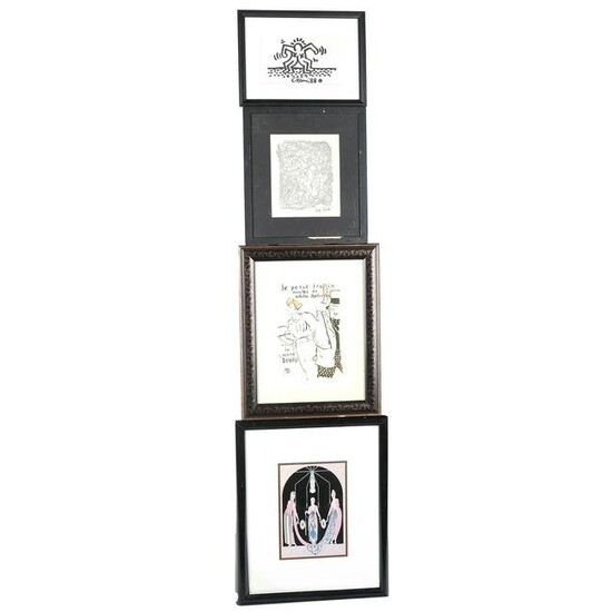 Four Reproduction Framed Prints