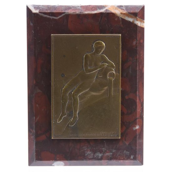 French Bronze Plaquette by Niclausse