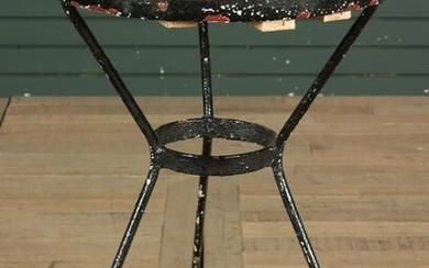 French Wrought Iron Drinks Table
