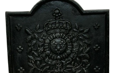 French cast iron fire back panel
