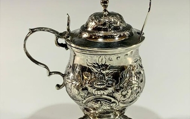 George III Sterling Mustard Pot, David Mowden 1765