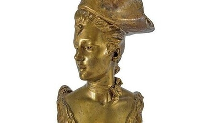 Georges Van der Straeten (1856-1928) Theresa bronze
