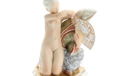 Gerhard Henning: “Eventyr II”. A Royal Copenhagen porcelain figure group. H. 23 cm.
