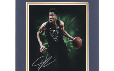 Giannis Antetokounmpo Signed "Greek Freak" Milwaukee Bucks NBA Photo Print