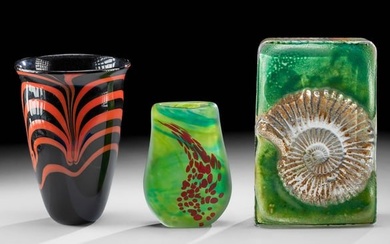 Glass Paperweight by Susan Gott + Handblown Vases
