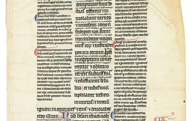 Ɵ Glossed Bible, in Latin, manuscript on parchment [Northern France, 13th century]
