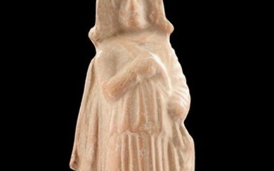 Greek Terracotta Figure of a Tragic Actor