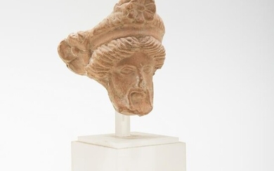 Greek Terracotta Head of Dionysus