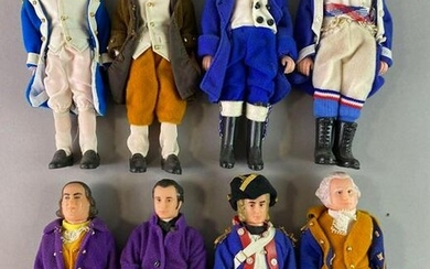 Group of 8 Heroes of the Revolution Action Figures