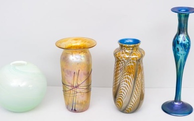 Group of Contemporary Signed Art Glass