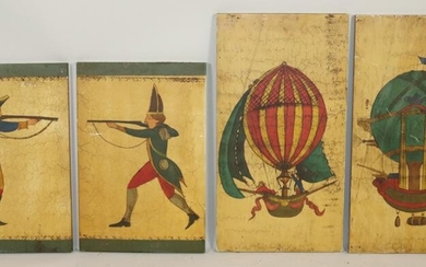 Group of Painted Wooden Plaques