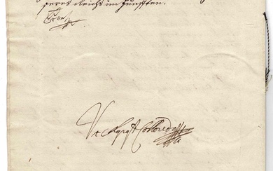 HISTORY - FRANCOIS I (1708 - 1765) - Document signed