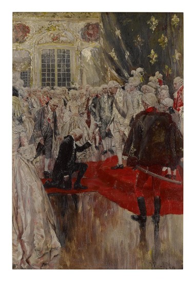 HOWARD PYLE | AT THE SAME TIME HE EXTENDED TOWARD KING LOUIS THE PRECIOUS MEMORIAL