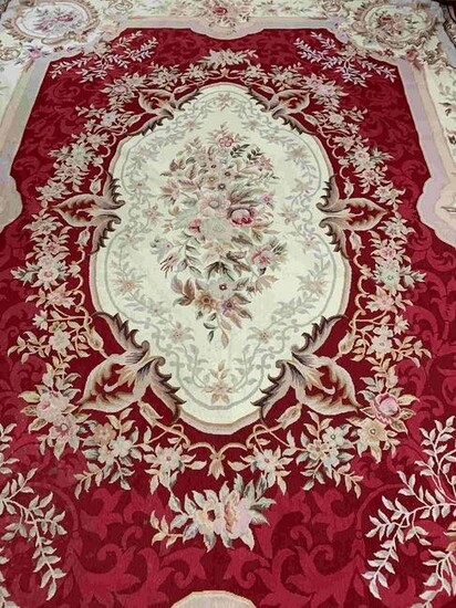 Hand Knotted Needlepoint Rug 11x15 ft #13