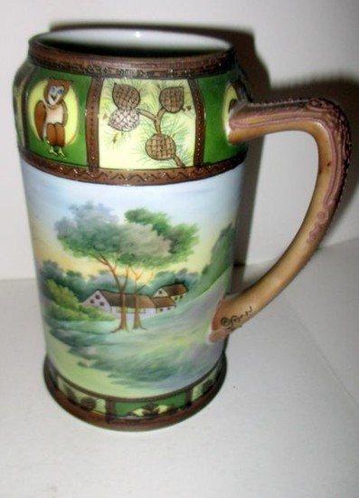 Hand Painted Nippon Stein