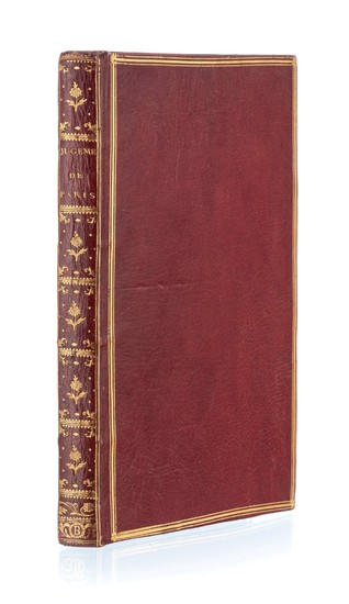 IMBERT. Le Jugement de Pâris. Amsterdam , s. n., 1772. 1 vol. in-8, maroquin rouge, dos lisse orné et doré, trois filets dorés