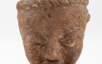 Indian Gupta Period Terracotta Bodhisattva Head