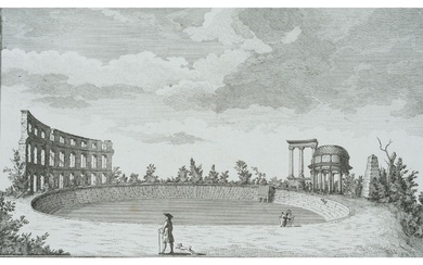J. SCHLEUEN (1739-1784), Hill of ruins in Sanssouci Palace Park, 1775, Etching