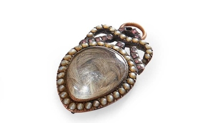 JACOBITE INTEREST - A mid/late 18th century gem-set pendant