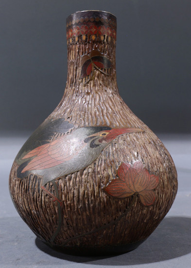 Japanese Totai Cloisonne Vase
