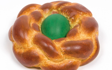 Jeff Koons: Bread with Egg (Green)