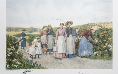 Jennie Brownscombe, Berry Pickers, Poster