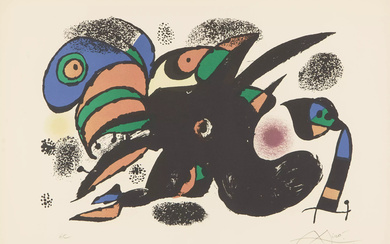 Joan Miró, Spanish 1893-1983, The extreme origin, 1976; lithograph in...
