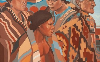 Jon Lightfoot (American, b. 1939) Four Native Americans