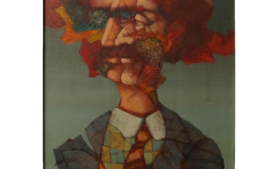 Jorge Luduena (Argentina, 1927-1999) - Figure, Oil on Canvas, 1975.