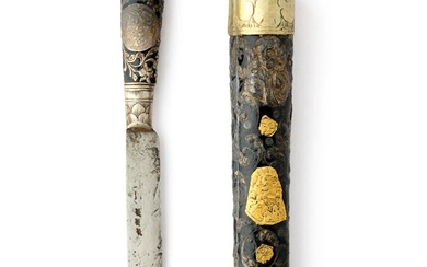 KNIFE WITH MEDALLIONS OF THE ELECTOR JOHN GEORGE III OF SAXONY (1647-1691), Saxon, ca. 1680/90.