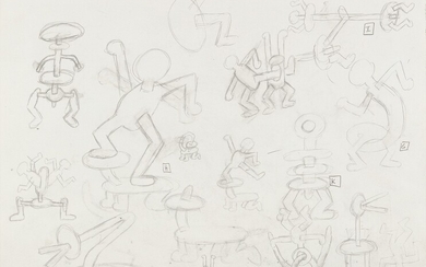 Keith Haring, Untitled (Study for Dusseldorf Sculptures)