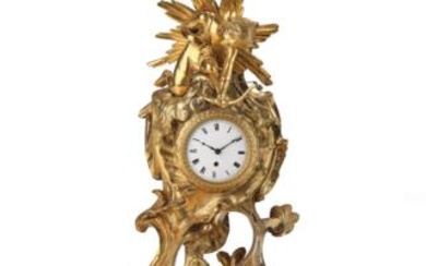 A Small Ormolu Rococo Table Clock “The Dragon”