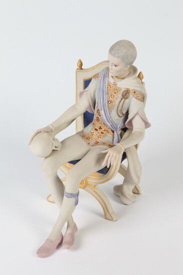LIMITED EDITION PORCELAIN FIGURE: "HAMLET". Limited edition, 235/500. Issued in...