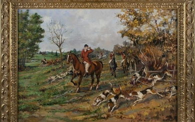 LUIS HOURGRAS (Argentina, 20th Century), Hunting