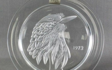 Lalique Plate Of Eagle