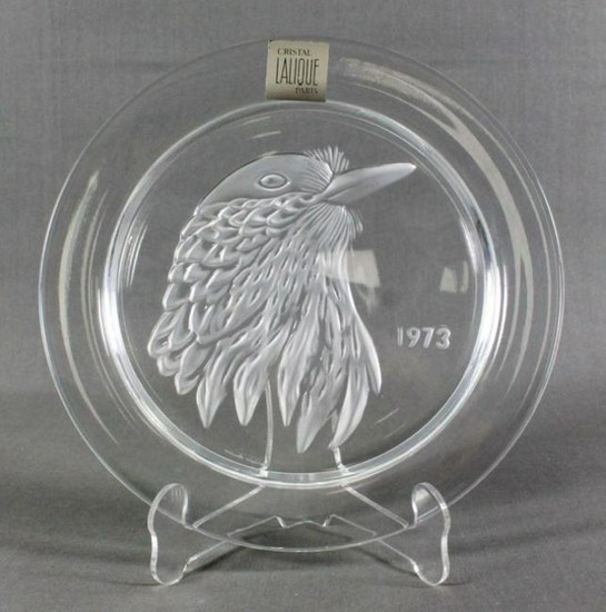 Lalique Plate Of Eagle