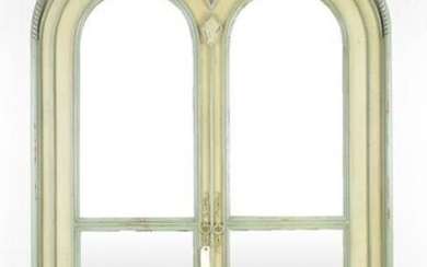 Large Arched Painted Beveled Mirror #2