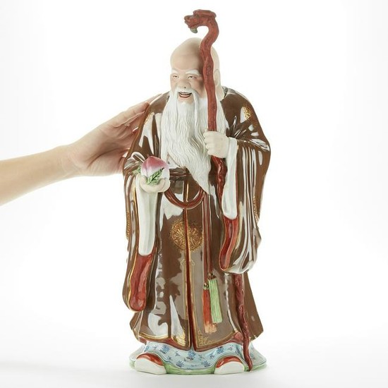 Large Chinese Republic Period Porcelain Figure w/