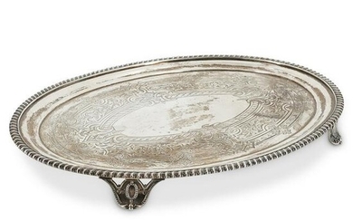 Late 19th Cent. Tiffany & Co. Silver Oval Footed Tray
